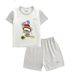BENTY BT130 short sleeve bear print outfit, cute for babies
