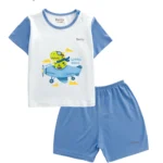 BENTY BT131 short sleeve shoulder snap outfit, safe for babies