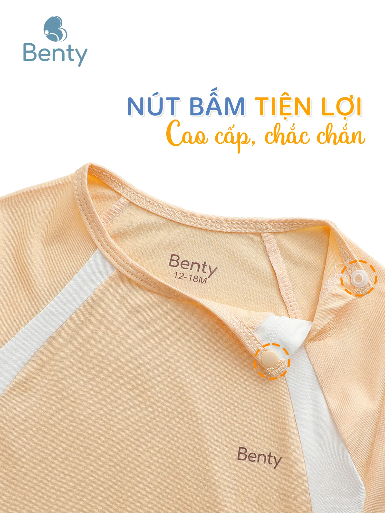 Bộ cộc tay cài chéo Raglan BENTY,đồ bộ cho bé trai và bé gái
