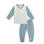 Bộ dài tay cài vai cổ tim BENTY, bộ dài tay basic cho bé trai và bé gái
